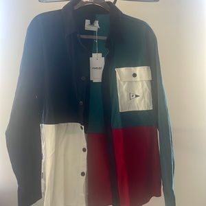 Button Down corduroy long sleeve shirt size Medium